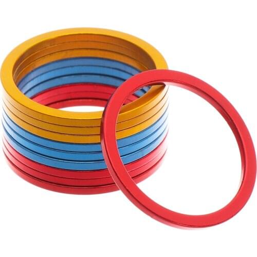 5Pcs Aluminium Alloy Flywheel Hub Spacers Bottom Bracket Washers Axle Washer Gasket Bicycle Parts Bike Accessories Freewheel Gap