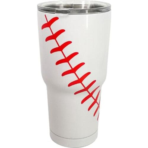 7 Colors 20oz 30oz Softball Baseball cup Stainless Steel Insulation Cup Cups Cars Beer Mug Beer cup, red wine cup, Reds cup