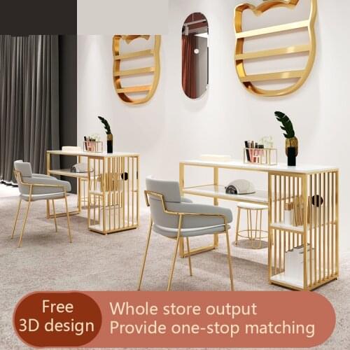 Customizable Professional Manicure Table Mesa Manicura Nail Beauty Salon Furniture Nail Desk Station Stand For Manicure