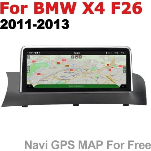Car Radio 2 din GPS Android Navigation For BMW X4 F26 2011~2013 CIC AUX Stereo multimedia touch screen original style