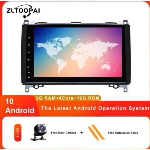 ZLTOOPAI Car Multimedia Player GPS Android 10.0 2 Din Auto Stereo for Mercedes Benz Sprinter Viano Vito B-class B200 B180 Radio