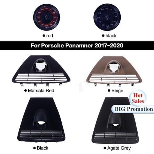 Car Stopwatch For Porsche Panamera 2017 2018 2019 2020 Interior Dashboard Center Clock Compass Time Electronic Meter Accessional