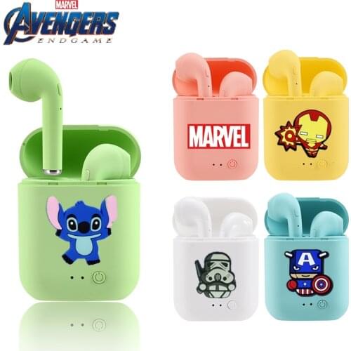 Disney TWS i7 Mini 2 Wireless Headphones Bluetooth 5.0 Earphone Matte Macaron Earbuds Handsfree With Mic Charging Box Headset