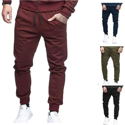 Mens Cargo Jogger Pants Hip Hop Sport Pants Fashion Slim Fit Sweatpants for Men Pencil Trousers