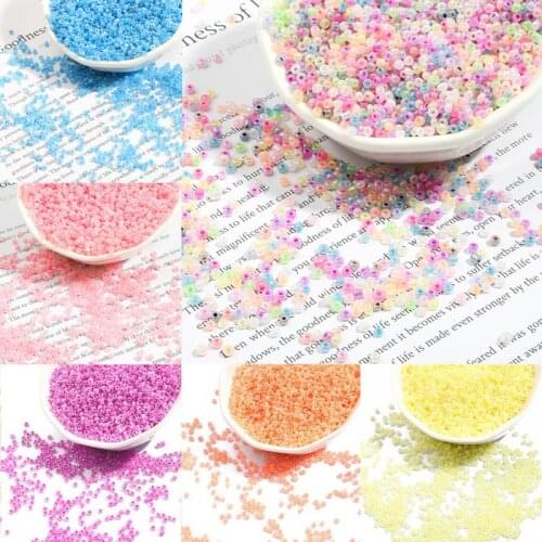 2/3mm Candy Cream Color Small Round Glass Loose Spacer Beads DIY Findings Bracelet Necklace Jewelry Handmade Material