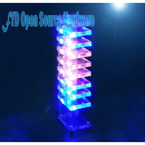 DIY Dream Crystal Electronic Column Light LED Music Voice Spectrum Kit