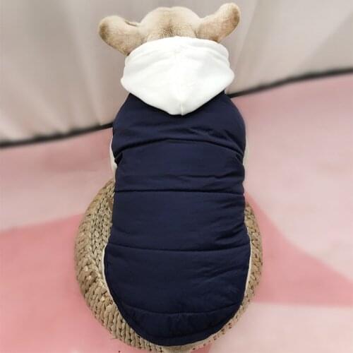New Cotton Thicken Pomeranian Winter Warm Jacket for Pug Costume Dropshipping PC0929