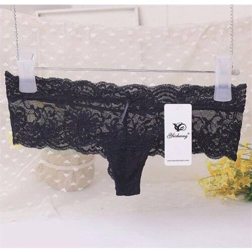 New Transparent Lace Panties G String Sexy Women Underwear Thongs S M L