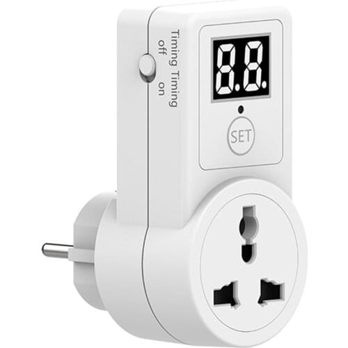 Countdown Switch Two Digit Display Countdown Timer Time Control Telephone Battery Electric Vehicle Charging 10A EU Plug