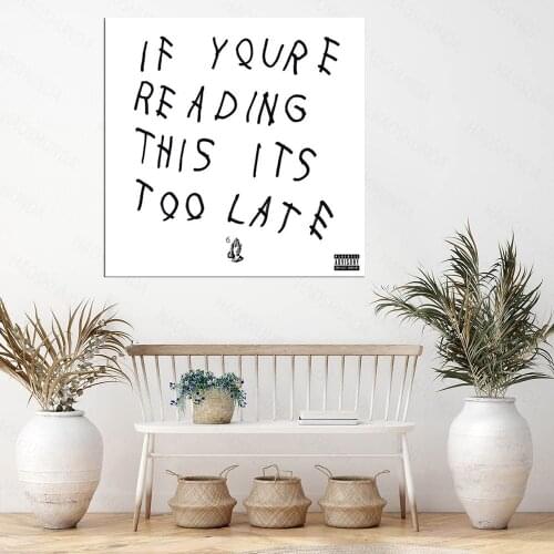 Posters and Prints Drake Future Rapper Hip Hop Rap Music Album Singer Art Poster Canvas Painting Home Decor frame
