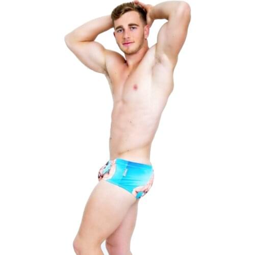 Boy Trunks Muscle Cartoon Printing Fashion Cute Boxer Swimming Trunks Anime Printing Swim Shorts Mens Swimwear Swimming Pool