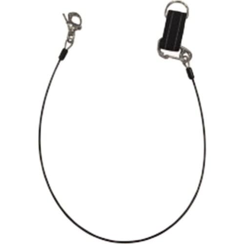 Scuba Diving Lanyard Wristband Stainless Steel Hooked Reflective Strap Cable Security Diving Sport