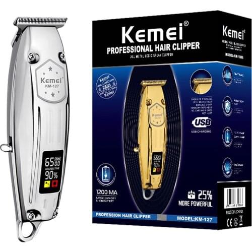 Professional hair trimmer beard trimer men powerful hair clipper LCD electric hair cutter machine hair cut barber razor edge