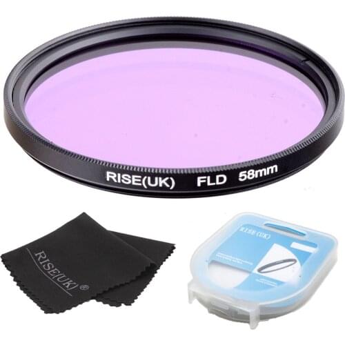 RISE(UK) New 58mm FLD Lens Filter For Nikon Canon sony DLSR camera filter+case+gift