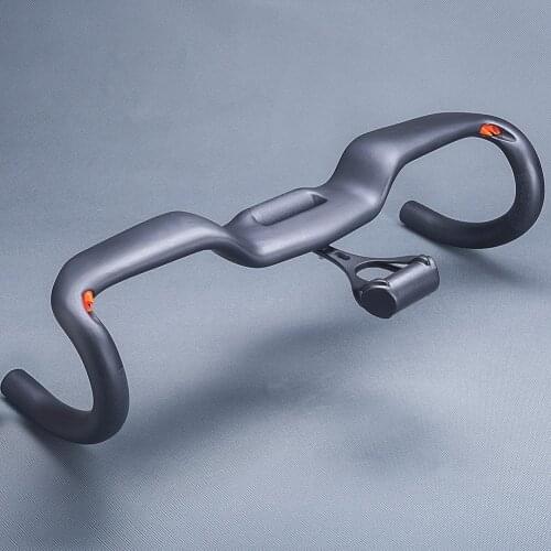 Matte Full UD Carbon Fiber Road Bicycle Handlebar Broken Wind Bent bars Stopwatch Stents 31.8*380/400/420/440mm
