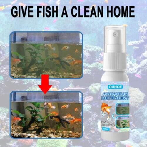 Fish Tank Algae Remover Repellent Agent Aquarium Moss Remover Purifier Agent Irrigation Algaecide Cleaner Treatment