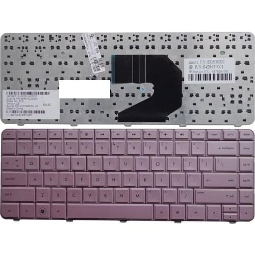 US Pink New English Replace laptop keyboard FOR HP CQ45-M02TX