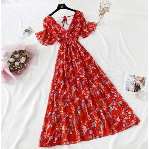 Летние шифоновые платья VGVFHZY China At AliExpress