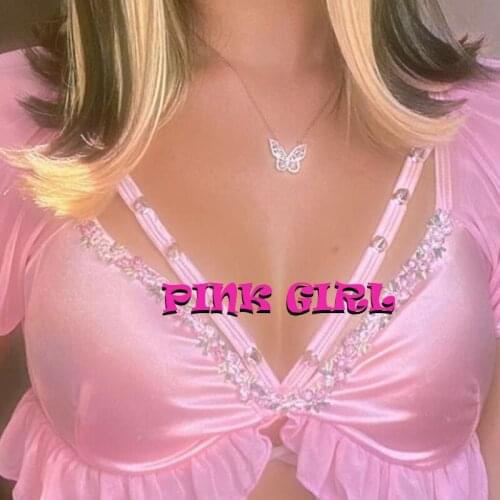 Y2k Jewelry Butterfly Necklace for Women Metal Geometric Animal Sweet Fashion Crystal Necklace Charms 90s Aesthetic Gifts New