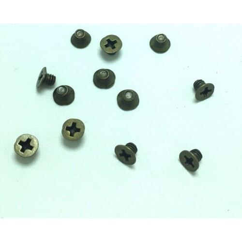 200Pcs Round Metal Rivet Screws For Bags Hardware Handbag Decorative Metal Turn lock Leather Craft Accessories