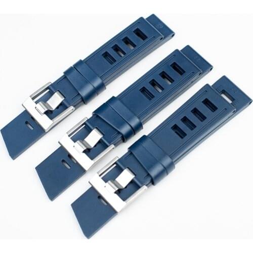 Watch accessories retangula rubber strap diving strap tunaSBBNO17 20/22/24mm Blue