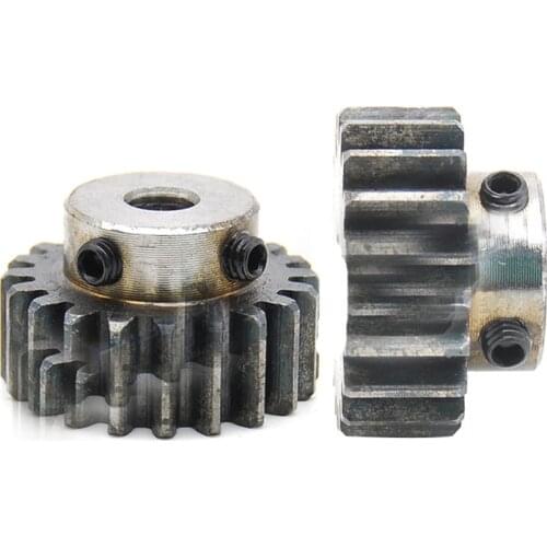 Free shipping 1.5M spur Gear 1.5 Modulus 24Teeth ID= 6-15mm 45 Degree Steel Gears With Screws