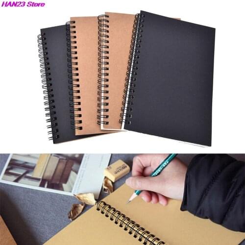 Blank Sketchbook Drawing Painting Graffiti Diary Soft Cover Blank Paper Notebook Memo Pad Scrapbook School Office Stationery