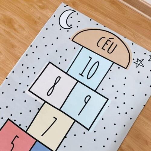 Kids Play Mats Letters Crawling Carpet Floor Rug Cotton Baby Game Activity Mats Rugs Children Room Decor Photo Props 161cm*75cm