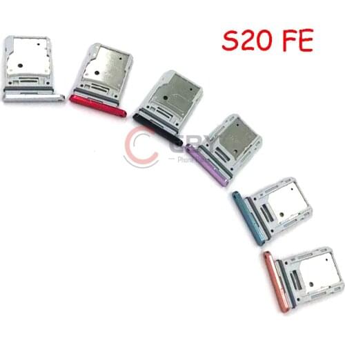 For Samsung Galaxy S20 FE Sim Card Reader Holder Dual Sim Card Tray Holder Slot Adapter