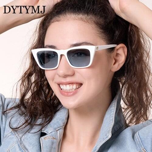 DYTYMJ Retro Cat Eye Sunglasses Women Luxury Brand Gradient Sun Glasses Women Vintage Cateye Shades for Women Gafas De Sol Mujer