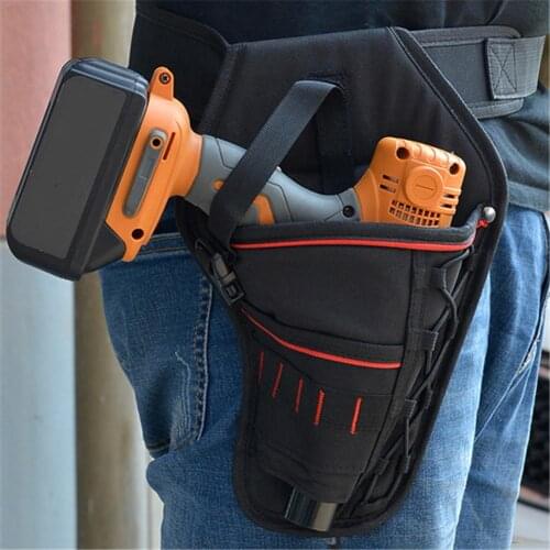 Electric Hand Drill Impact Wrench Universal Multi-function Electric Wrench Pockets Electrician Tool Belt Oxford Fabric Pouch