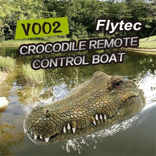 Flytec 2.4GHz RC Boat Toy Simulation Crocodile Head Interesting Water Floating Remote Control boat Toys In Stock Dropshipping