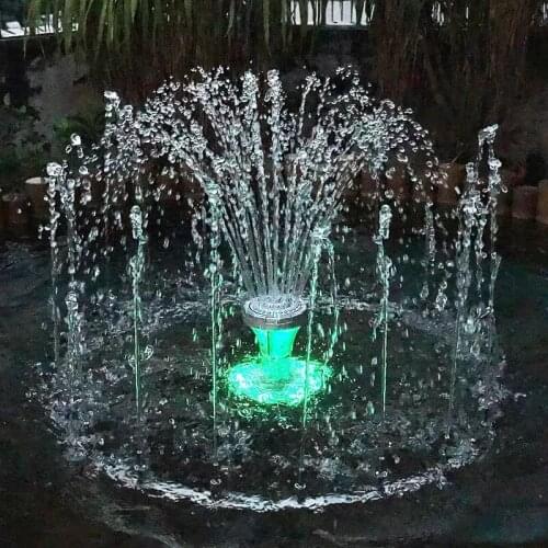 Fountain pump,fish pond fountain nozzle,koi pond landscape pool fountain,submersible pump slowly change LED lantern fountain