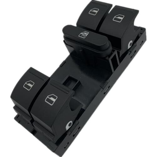 For VW Sagitar Golf 5 Golf 6 Jetta MK5 Mk6 Tiguan Touran Passat B6 B7 New Electric Power Master Window Switch Button 1K4959857B