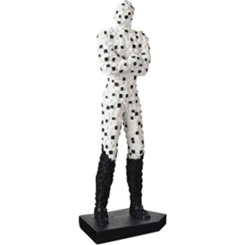 CREATIVE SCULPTURE LIGHT LUXURY MOSAIC MAN DECORATION LIVING ROOM STUDY BOOK DESKTOP DESIGN HOME DECORATION ACCESSORIES A1116