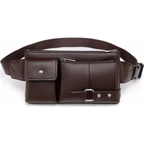 Mens Fashion Casual Waterproof Pouch Waist Bag Packs Mens Fanny Pack