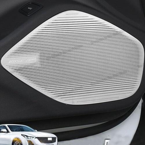 Lsrtw2017 Car Interior Door Sound Speaker Cover Trim for Cadillac Ct5 2020 2021 2022 Accessories Auto Styling Mouldings