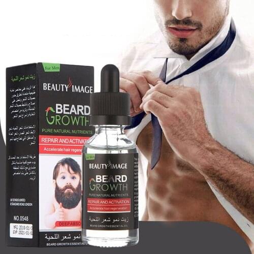 Natural Men Growth Beard Oil Organic Beard Wax balm Avoid Beard Hair Loss Products Leave-In Conditioner for Groomed Growth