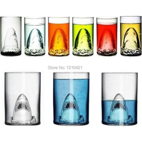 New 1pcs Sharks Assault glass cup Big 350ml beer juice mug with free shipping