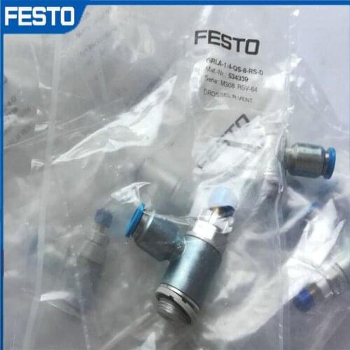 GRLA-M5-QS-4-D GRLA-M5-QS-6-D GRLA-M5-QS-4-RS-DGRLA-M5-QS-6-RS-D FESTO one-way throttle valve authentic GRLA series