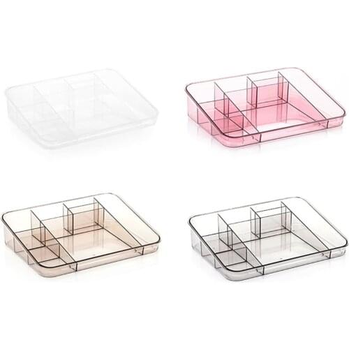 Makeup Organizer for Cosmetic Transparent Cosmetic Storage Box Organizer Desktop Lipstick Nail Polish Makeup Drawer Container