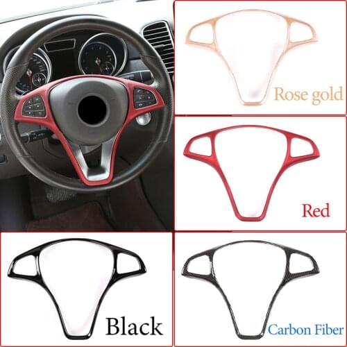 For Mercedes Benz A B C E GLA CLA GLC GLS GLE Class W176 W246 W205 W213 W117 C117 X156 X253 W447 Car Steering Wheel Frame Trim