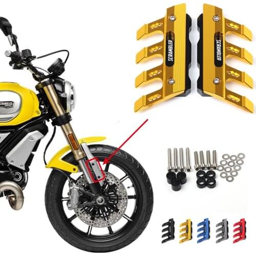 Motorcycle Front Fender Side Protection Guard Mudguard Sliders For DUCATI Scrambler 1100/ Desert Sled Accessories universal