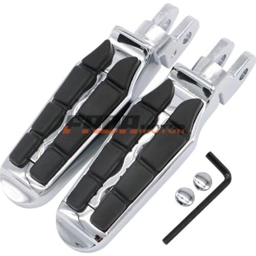 Front Foot Pegs Footrest for Yamaha Stryker VStar Dragstar XVS1100 650 Custom Vmax 1200 Bolt XV950 Virage XV750 1100 85-15 (097)