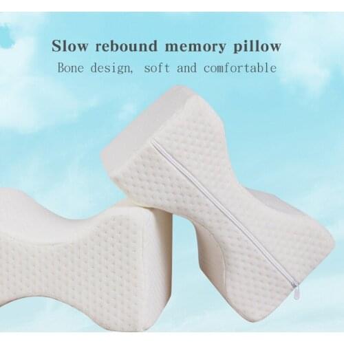 Memory Foam Knee Pillow for Sleeping Between the Legs Cushion for Side Sleepers Align Spine Pregnancy Body Pillows Back Support