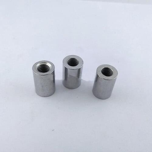 5pcs M10 Straight Internal tube Chrome Lighting fittings Connecting pipe Wire joint Connectings screw OD 13mm 10mm-20mm Length