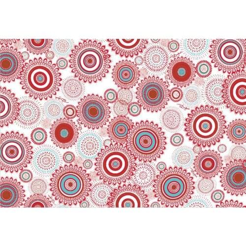 Multicolor circle printing fabric 100% polyester textile fabric for dress chiffon four-sided stretch satin swimsuit available