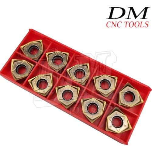 10pcs WNMU080608-GM Milling Insert WMU442 Hexagon Cutter Milling Plate For MFWN90 Re-cutting Cutter Head lathe knife CNC Accesso