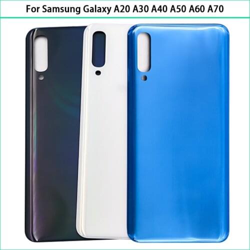 10pcs New A50 Battery Cover For Samsung Galaxy A30 A40 A405 A50 A505 A60 A605 A70 A705 Back Glass Rear Housing Case Part