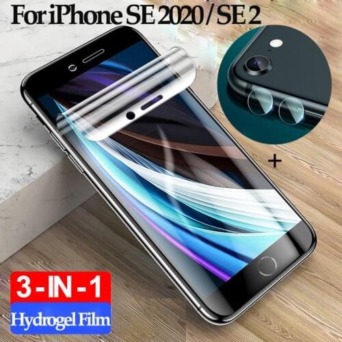 2-3Pcs pelicula,hydrogel film for iphonese2 ScreenProtector i phone se 2 apple se2 Soft Camera Glass se2-iphone se2020 100D Film